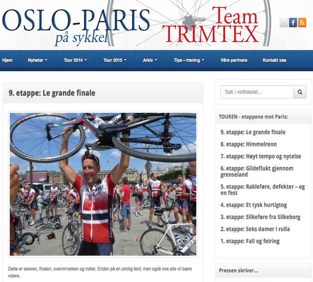 OsloParis - Webdesign In2it media as